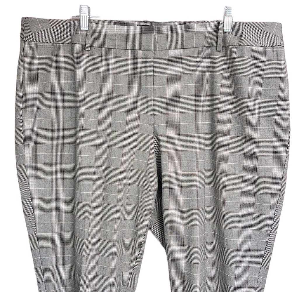 Talbots Windowpane Print Trousers NWT - image 3